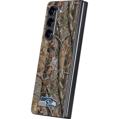NFL Seattle Seahawks Realtree AP Camo Galaxy Z Fold5 5G Skin